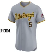 Endy Rodriguez Men's Pittsburgh Pirates Gray Elite Road Jersey