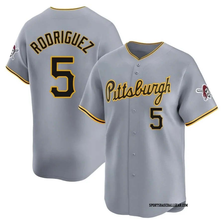 Endy Rodriguez Men's Pittsburgh Pirates Gray Limited Away Jersey