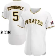 Endy Rodriguez Men's Pittsburgh Pirates White Authentic Home Jersey