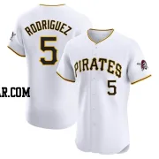 Endy Rodriguez Men's Pittsburgh Pirates White Elite Home Jersey