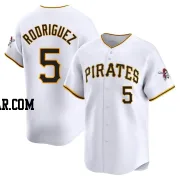 Endy Rodriguez Men's Pittsburgh Pirates White Limited Home Jersey