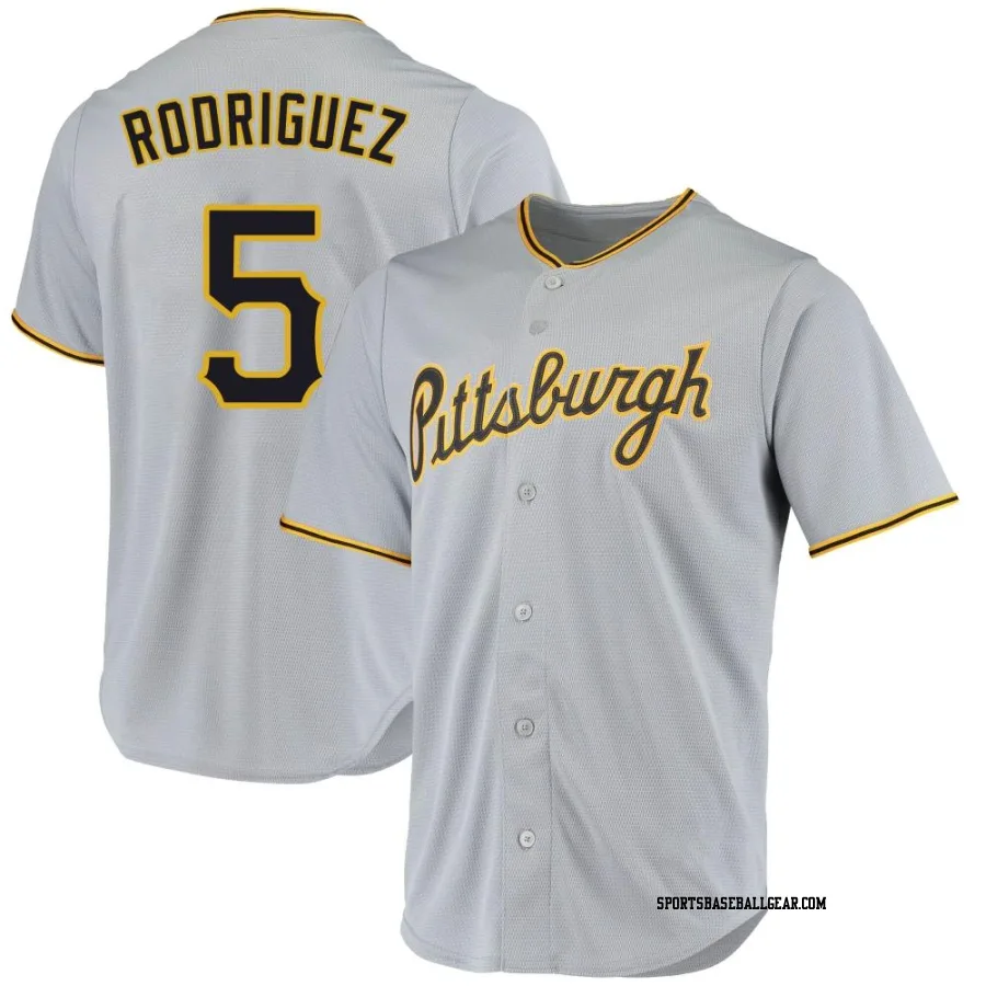 Endy Rodriguez Youth Pittsburgh Pirates Gray Replica Road Jersey