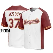 Enmanuel De Jesus Youth Venezuela Baseball White Replica 2023 World Baseball Classic Jersey