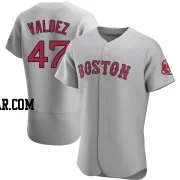 Enmanuel Valdez Men's Boston Red Sox Gray Authentic Road Jersey