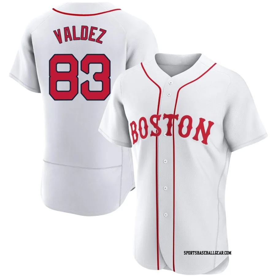 Enmanuel Valdez Men's Boston Red Sox White Authentic 2021 Patriots' Day Jersey