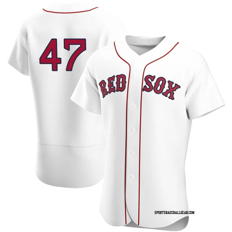 Enmanuel Valdez Men's Boston Red Sox White Authentic Home Team Jersey