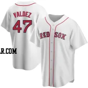 Enmanuel Valdez Men's Boston Red Sox White Replica Home Jersey