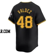 Enmanuel Valdez Men's Pittsburgh Pirates Black Limited Alternate Jersey