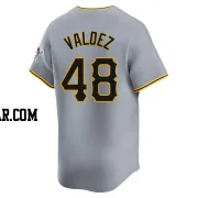 Enmanuel Valdez Men's Pittsburgh Pirates Gray Limited Away Jersey