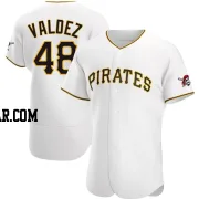 Enmanuel Valdez Men's Pittsburgh Pirates White Authentic Home Jersey