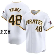 Enmanuel Valdez Men's Pittsburgh Pirates White Limited Home Jersey