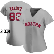 Enmanuel Valdez Women's Boston Red Sox Gray Authentic Road Jersey