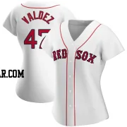 Enmanuel Valdez Women's Boston Red Sox White Authentic Home Jersey