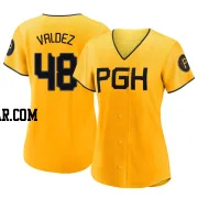 Enmanuel Valdez Women's Pittsburgh Pirates Gold Authentic 2023 City Connect Jersey