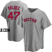 Enmanuel Valdez Youth Boston Red Sox Gray Replica Road Jersey