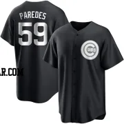 Enoli Paredes Men's Chicago Cubs Black/White Replica Jersey