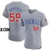 Enoli Paredes Men's Chicago Cubs Gray Elite Road Jersey