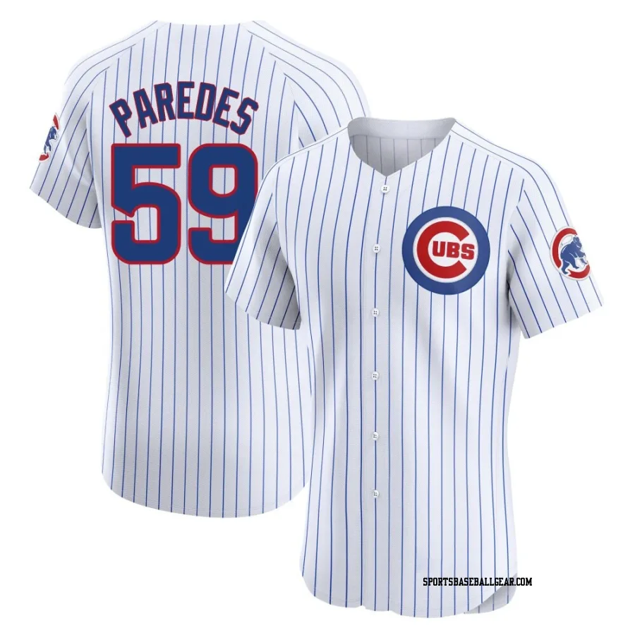 Enoli Paredes Men's Chicago Cubs White Elite Home Jersey