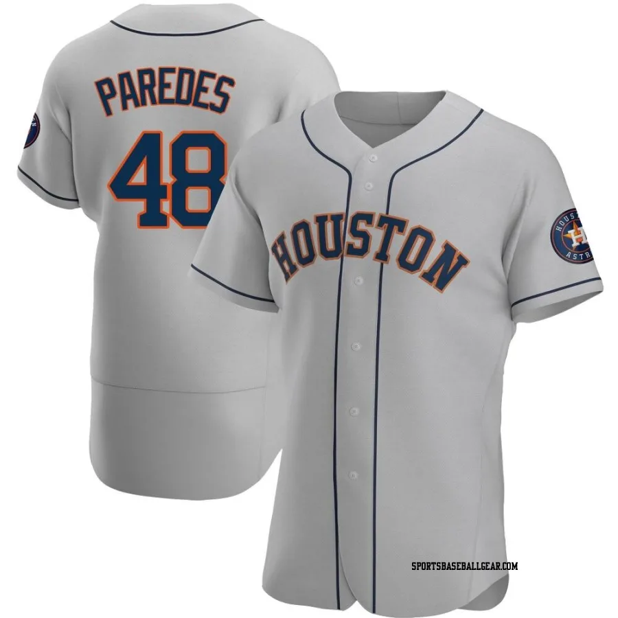 Enoli Paredes Men's Houston Astros Gray Authentic Road Jersey