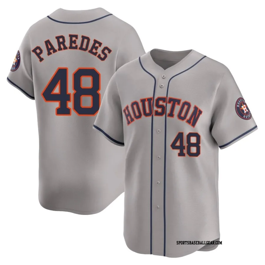 Enoli Paredes Men's Houston Astros Gray Limited Away Jersey