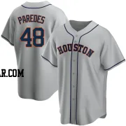 Enoli Paredes Men's Houston Astros Gray Replica Road Jersey