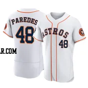 Enoli Paredes Men's Houston Astros White Authentic 2022 World Series Home Jersey