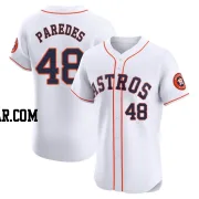 Enoli Paredes Men's Houston Astros White Elite Home Jersey