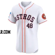 Enoli Paredes Men's Houston Astros White Elite Home Patch Jersey