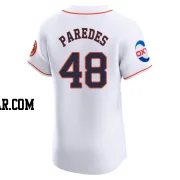 Enoli Paredes Men's Houston Astros White Elite Home Patch Jersey