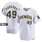 Enoli Paredes Men's Milwaukee Brewers White Limited Alternate Jersey