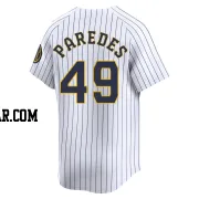 Enoli Paredes Men's Milwaukee Brewers White Limited Alternate Jersey