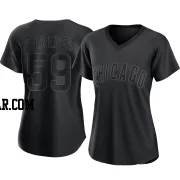 Enoli Paredes Women's Chicago Cubs Black Replica Pitch Fashion Jersey