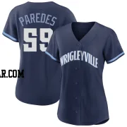 Enoli Paredes Women's Chicago Cubs Navy Authentic 2021 City Connect Jersey