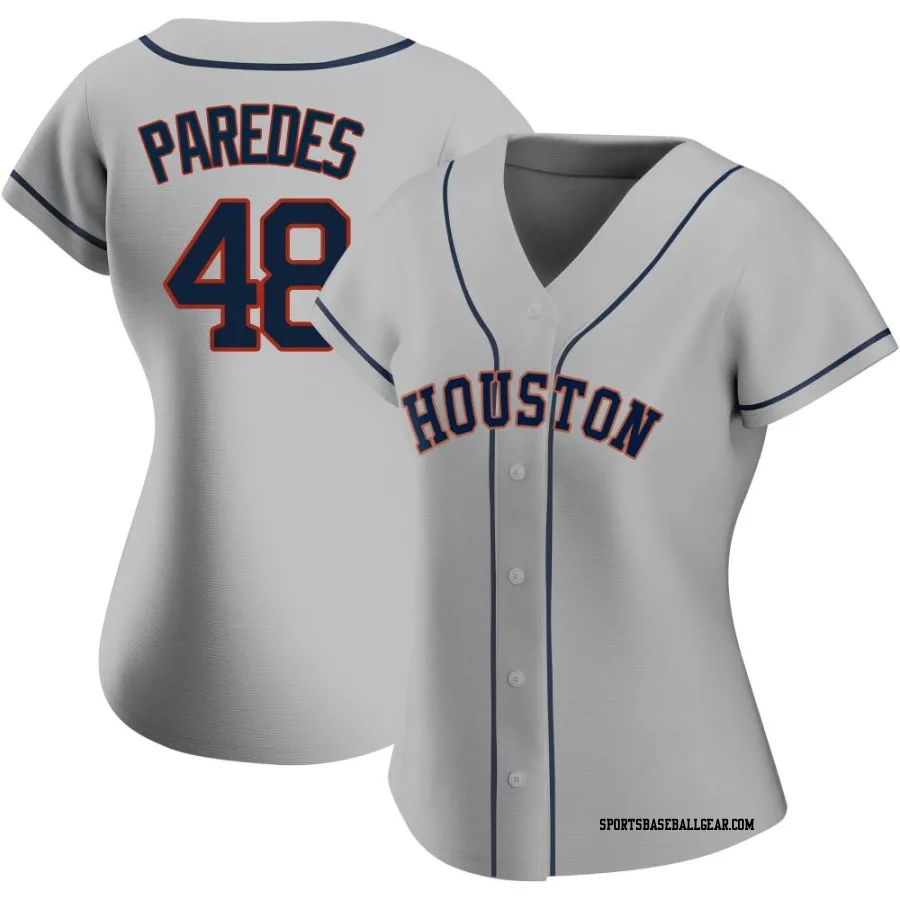 Enoli Paredes Women's Houston Astros Gray Replica Road 2020 Jersey