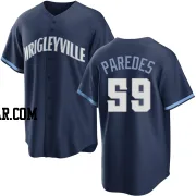 Enoli Paredes Youth Chicago Cubs Navy Replica 2021 City Connect Jersey