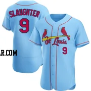 Enos Slaughter Men's St. Louis Cardinals Light Blue Authentic Alternate Jersey