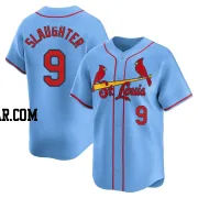 Enos Slaughter Men's St. Louis Cardinals Light Blue Limited Alternate Jersey