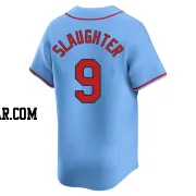 Enos Slaughter Men's St. Louis Cardinals Light Blue Limited Alternate Jersey