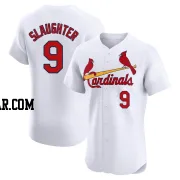 Enos Slaughter Men's St. Louis Cardinals White Elite Home Jersey