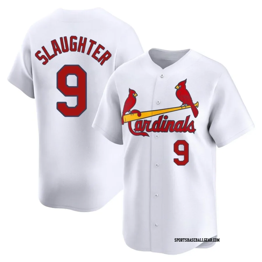 Enos Slaughter Men's St. Louis Cardinals White Limited Home Jersey