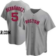 Enrique Hernandez Men's Boston Red Sox Gray Replica Road Jersey