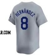 Enrique Hernandez Men's Los Angeles Dodgers Gray Limited Away Jersey