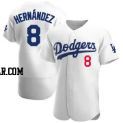 Enrique Hernandez Men's Los Angeles Dodgers White Authentic Home Jersey