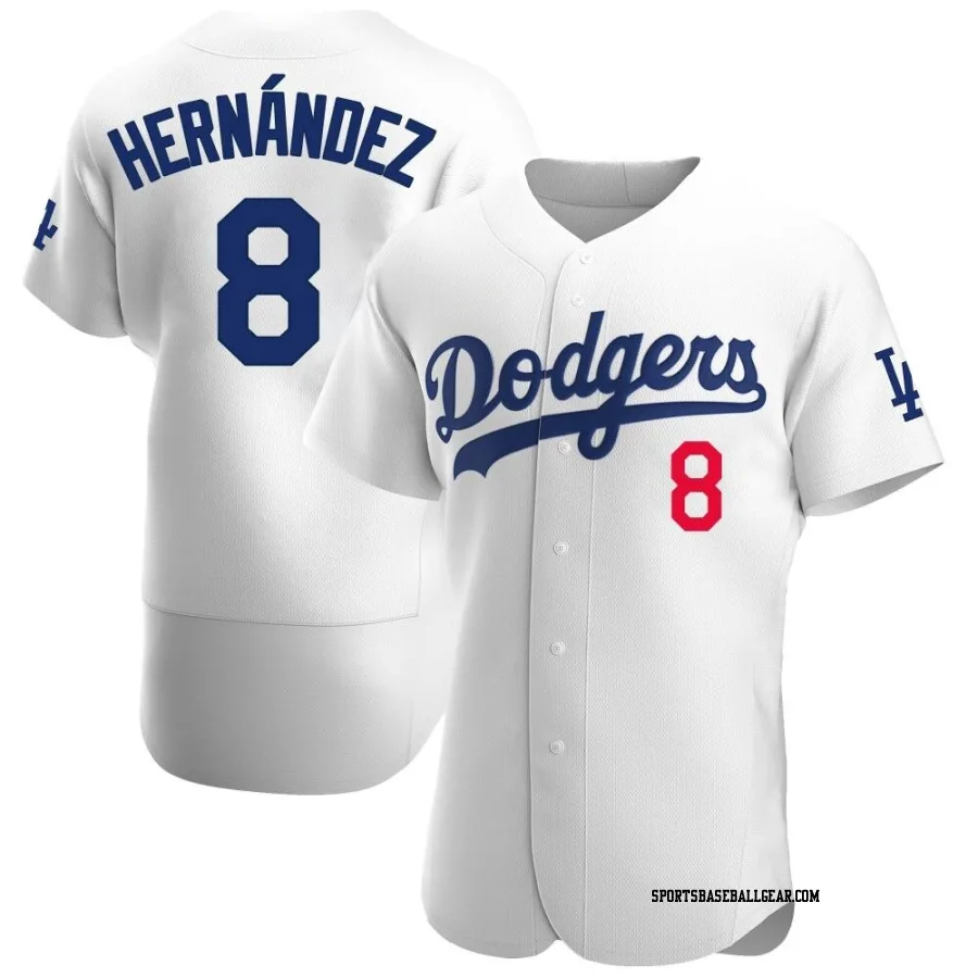 Enrique Hernandez Men's Los Angeles Dodgers White Authentic Home Jersey