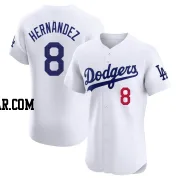 Enrique Hernandez Men's Los Angeles Dodgers White Elite Home Jersey