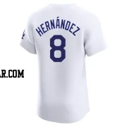 Enrique Hernandez Men's Los Angeles Dodgers White Elite Home Jersey