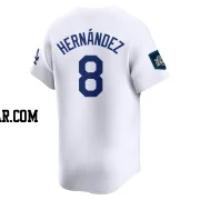 Enrique Hernandez Men's Los Angeles Dodgers White Limited 2024 World Tour Seoul Series Home Jersey