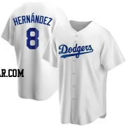 Enrique Hernandez Men's Los Angeles Dodgers White Replica Home Jersey