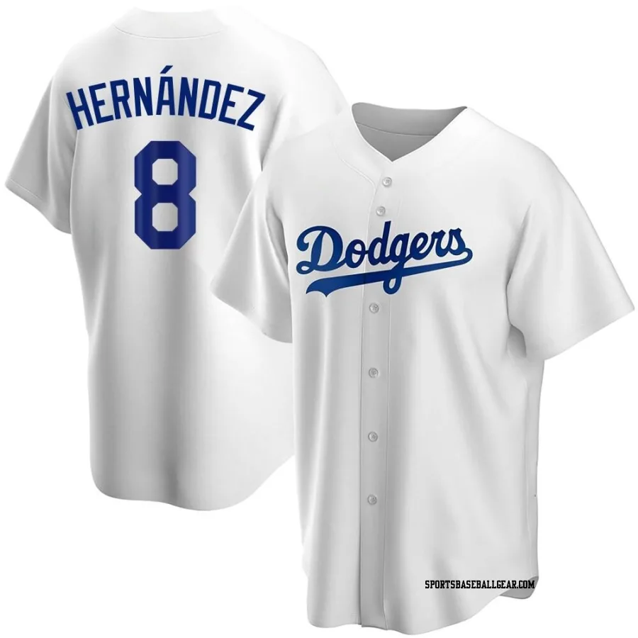 Enrique Hernandez Men's Los Angeles Dodgers White Replica Home Jersey