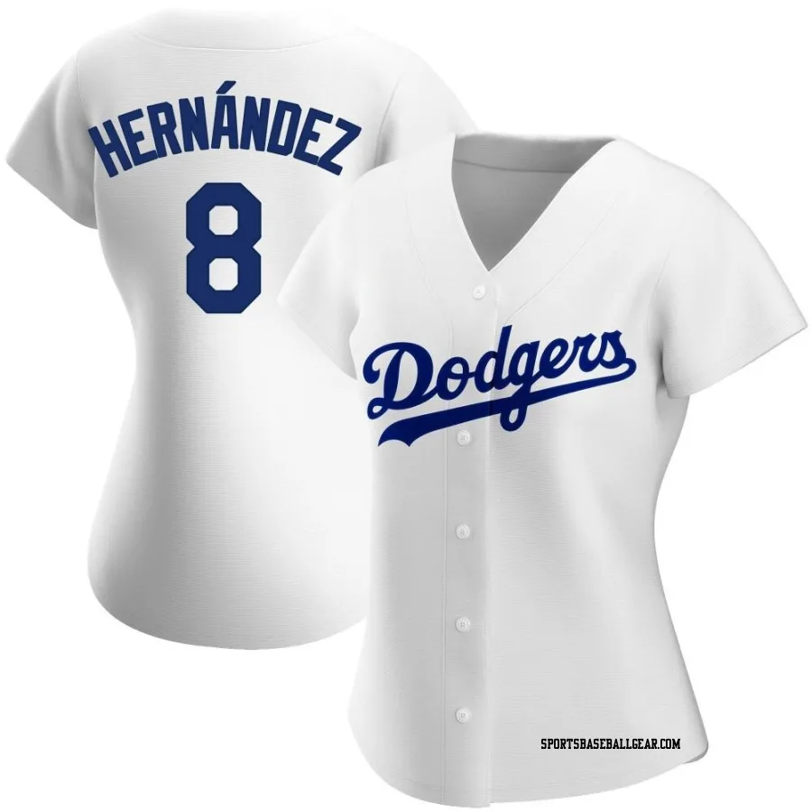 Enrique Hernandez Women's Los Angeles Dodgers White Authentic Home Jersey